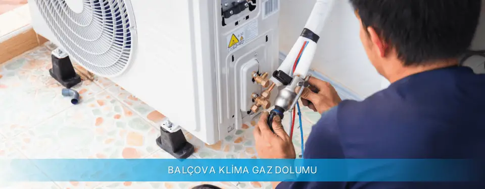 Balçova İlçemi Midea Klima Gaz Dolumu
